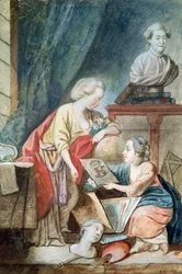 La familia Necker en 1780